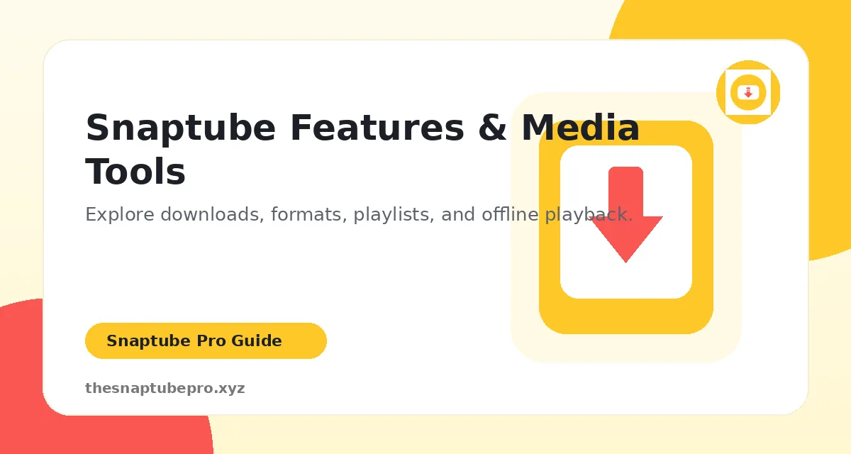 Snaptube video music download features and format choices
